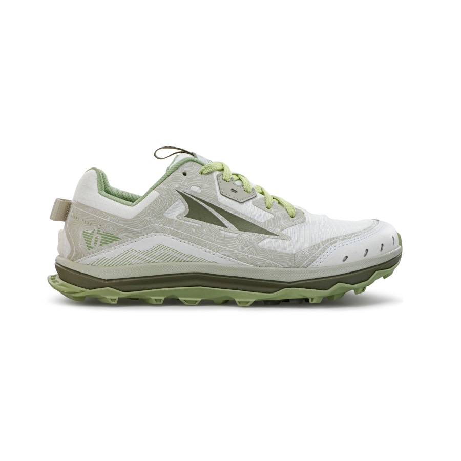 Altra Kvinners Lone Peak 6 Hvit Grønn